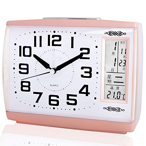 ZHGI Personnalité créatrice étudiant lumineux muet silencieux de l'horloge réveil, simple petit réveil montres enfants code EAN 6525231555029 