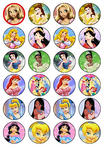 24 x Disney Princess#2 décorations pour cupcakes