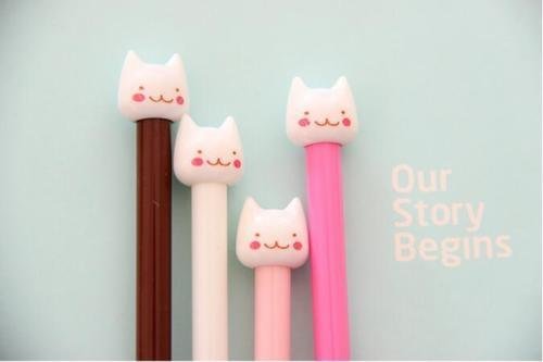 chenyd118@163 Joli lot de 12 Stylo gel Fashion coréen Smile Cat Kitty Cartoon stylo neutre CN code EAN 6563549032016 