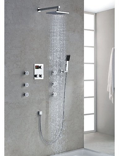 Robinet de douche - contemporain - thermostatiq...