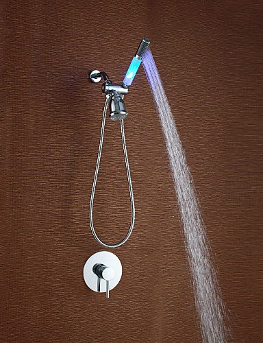 Robinet de douche - contemporain - led / douche...