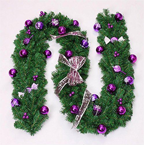 G&M Guirlandes 2,7 m Noël Rattan 270cm Cadeau D...