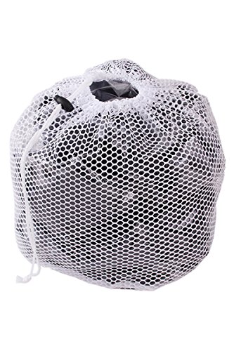 Blanc sacs à linge, cordon de serrage grosse ma...