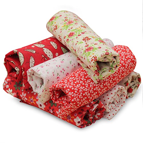 Lot de 7 pcs 50cmx50cm tissu en coton couture a...