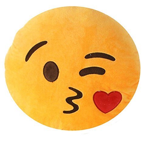 NO: 1 Emoji Smiley Emoticon rond coussin oreill...
