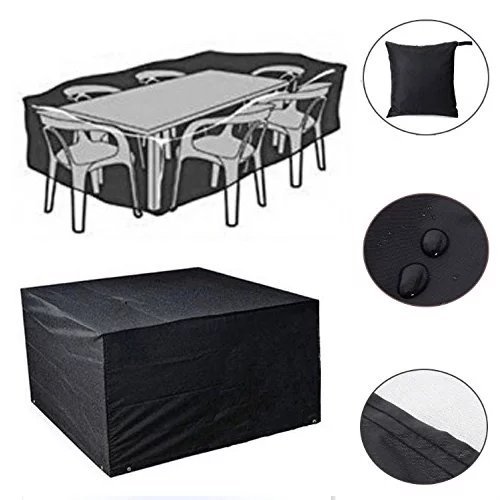 Feikai De plein air tout météo couverture meubles, pluie étanche couverture jardin cases abri de patio en rotin tables des chaises cube sofa sets protection (noir s 123x123x74cm) 6635684504601 (6635684504601)