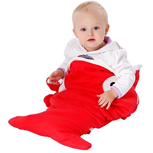 Scheppend Shark bites gigoteuse nouveau-né gigoteuses couverture à emmailloter, 73cm x 98cm (rouge) code EAN 6652199927251 