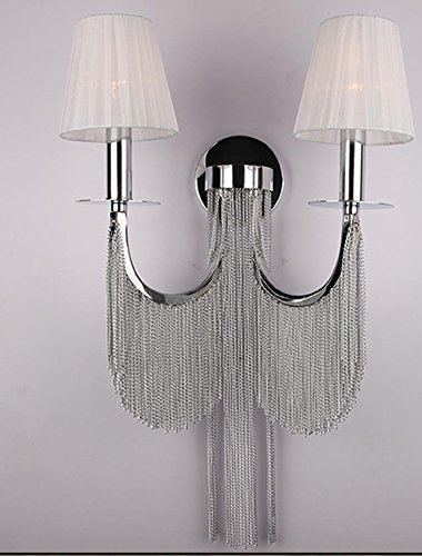 XIAYU Chaîne en métal chaîne chaîne gland aluminium lampes haute couture personnalité paroi murale code EAN 6690006666672 