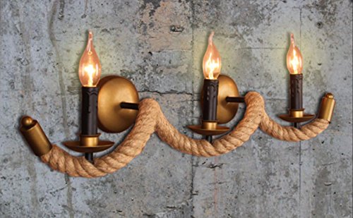 Retro balcon escalier corde Wall lamp lampe de ...