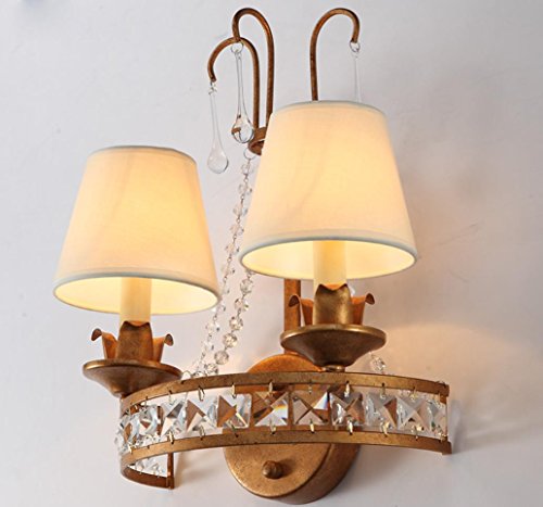 Double lampe de chevet Crystal Wall bars rural ...