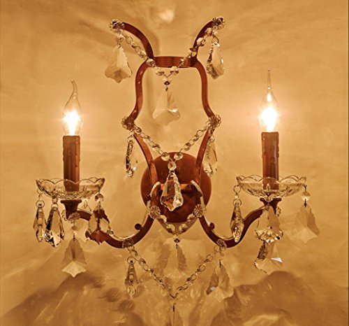 Crystal rétro lampe fer escalier salon chambre ...