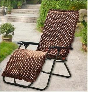 Coussins de chaises longues en peluche hiver pl...