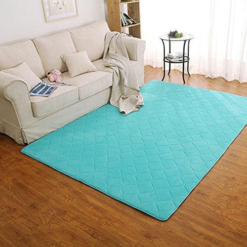 HDWN Couverture de tapis simple coral fleece slip mats bureau salon chambre tapis europššens , treasure blue , 160*200cm code EAN 6746248698831 