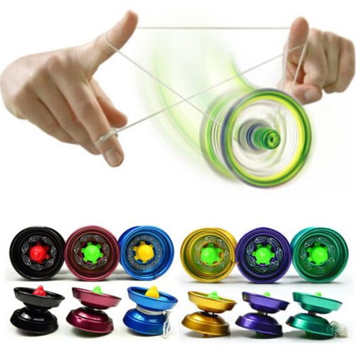 Hot aluminum professional yoyo ball bearing string trick alloy kids toy gift 6764684554528 Junsi