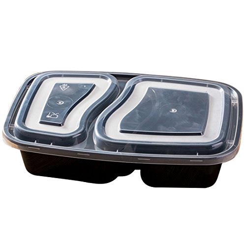 Beautylife66 beautylife66 jetables Restaurant Home Boîte alimentaire/Repas Bento Box, PP, noir, 30 PC 6770434901498 (6770434901498)