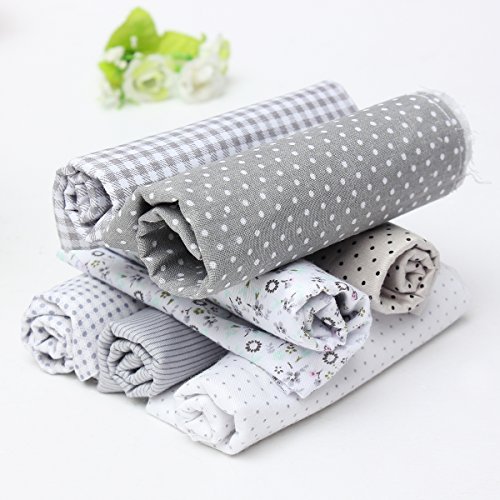 Lot de 7 pcs 45cmx45cm tissu en coton couture a...
