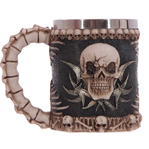 Crâne tribal gothique tankard tasse à café tass...