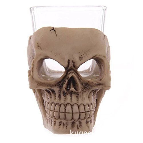 Halloween terreur gothique crâne vodka verre à vin