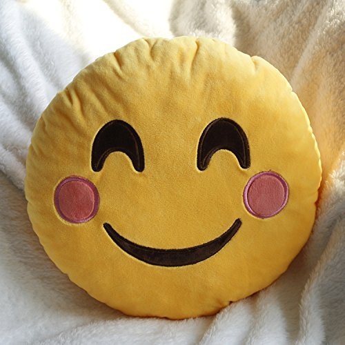 CITY Emoji Smiley Emoticon rond coussin oreille...