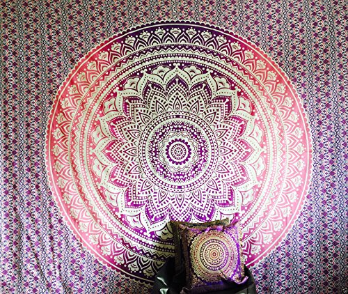 Couvre-lit indien Hippie Gypsy Couverture Bohèm...