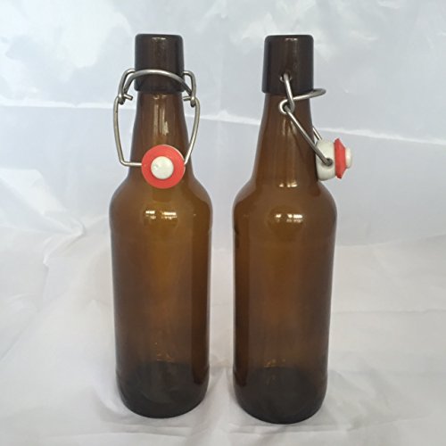 DekoDinge 10 x 0,5 L Bouteille de repassage Marron bouteilles en verre vides bouteille à fermeture bouteilles en verre 500 ml code EAN 6878531011574 