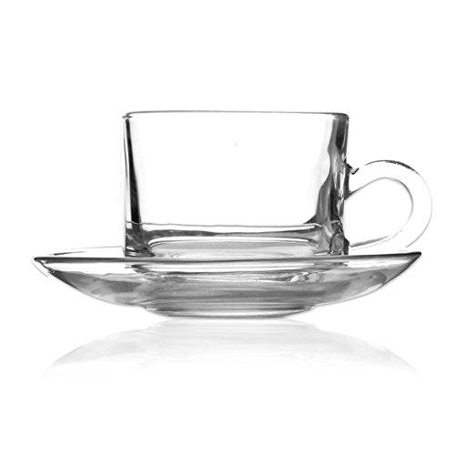 YANLIANG X&L 180ml verre européen café chaud de tasses et soucoupes tasses chaudes set tasses tasses eau tasse lait tasses tasses tasses créatif tasses bar thème restaurants quotidienne vie parti parti (7, 5 * 5 * 6 CM) code EAN 6880326057209 