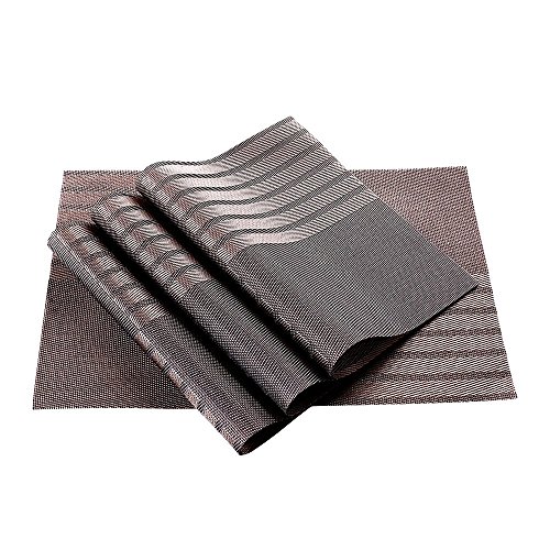 Napperons, GETALL vinyle tissé antitaches lavable cuisine PVC anti-dérapant isolation napperon (Stripe) 6889284388882 GETALL Napperons, GETALL vinyle tissé antitaches lavable cuisine PVC anti-dérapant isolation napperon (Stripe) 6889284388882 GETALL