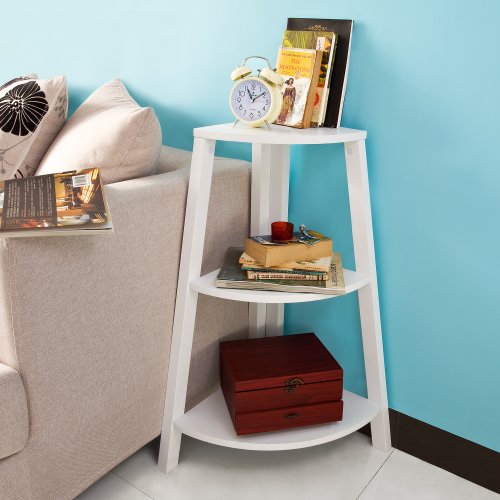 Frg19-w étagère d'angle de 3 niveaux, étagère é...