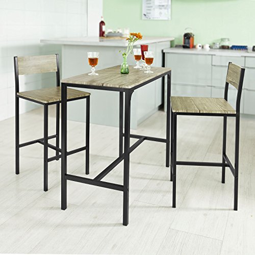 Ogt03 set de 1 table + 2 chaises table mange-de...