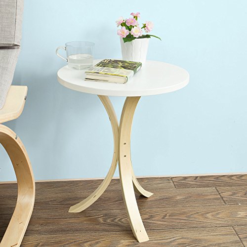 Fbt29-w guéridon table d'appoint ronde 3 pieds