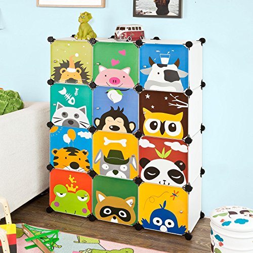 Fss52 diy 12 cubes, armoire étagère de rangemen...