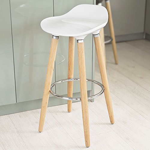 SoBuy® - Tabourets de bar SoBuy® FST34-W Tabouret de bar cuisine avec repose-pieds haute qualité code EAN 6900021372053 