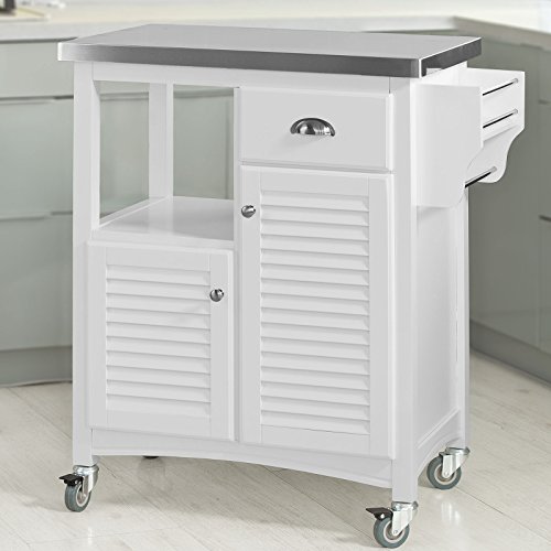 SoBuy® FKW37-W Desserte sur roulettes Meuble ch...
