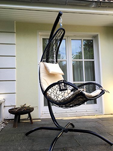 Ogs26-mi fauteuil suspendu balancelle de jardin...