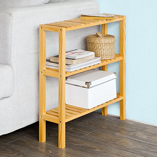 Frg145-n étagère debout 3 niveaux meuble de ran...