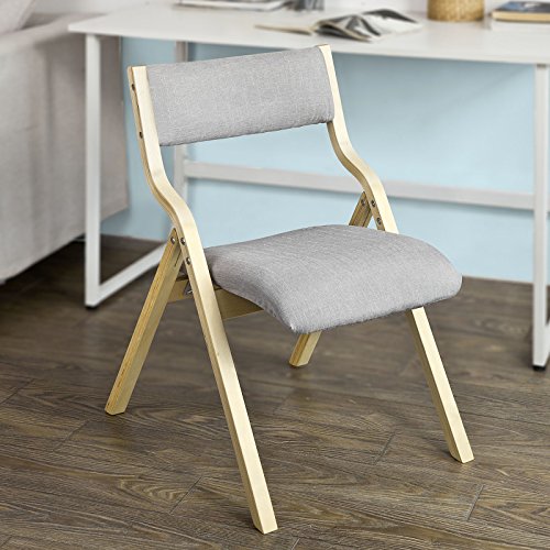 Fst40-hg chaise pliante en bois avec assise rem...