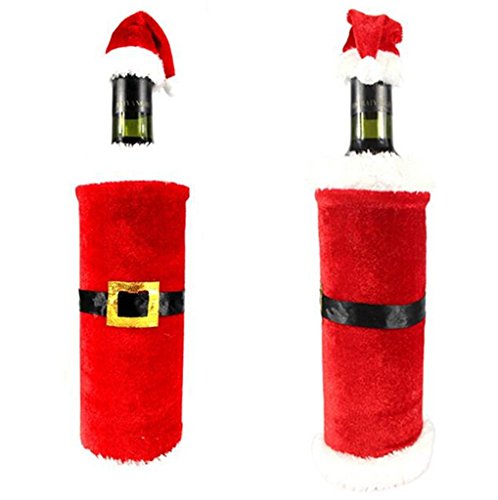 HENGSONG Bouteille de vin couverture de Noël Pè...