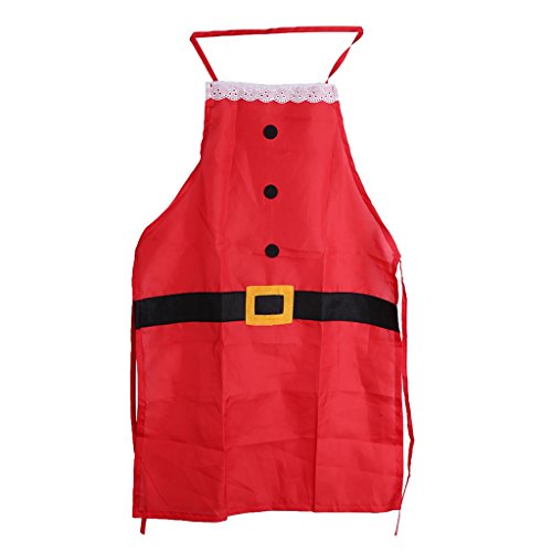 HENGSONG Unisexe Rouge Noël Tablier Cuisine Fam...