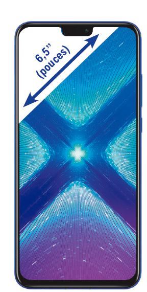 HONOR 8X 128 GO BLEU code EAN 6901443260928 