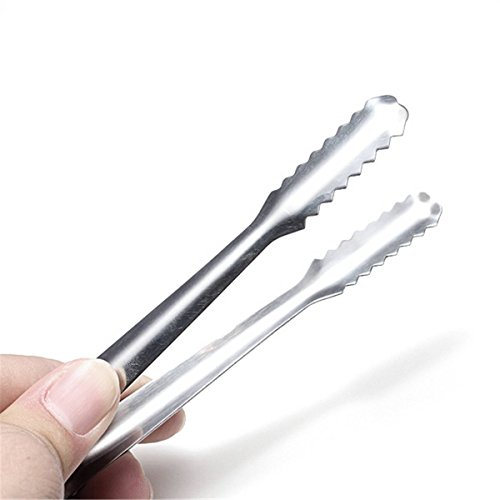 KINGSO 6'' Pince à Glace Inox. Barbecue Aliment...