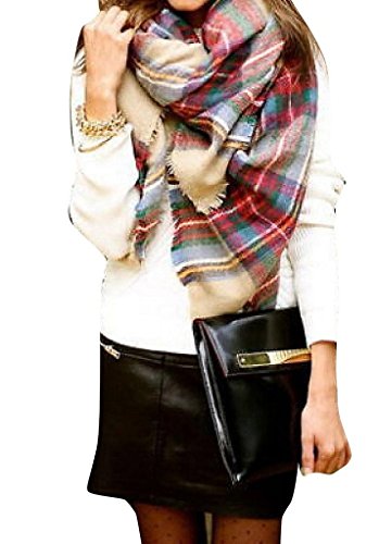 8m 8 M multicolore carreaux laine écharpes pour capteurs avec foulard code EAN 6907264703163 