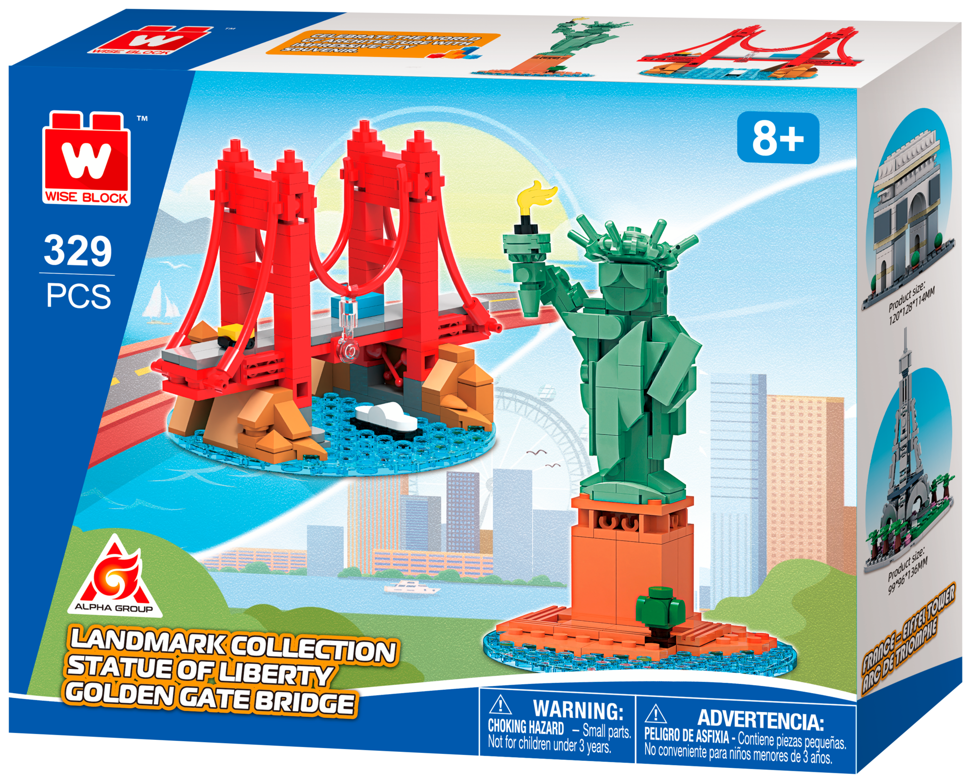 WISE BLOCK MONUMENTS MINIATURES à construire code EAN 6911400445084 