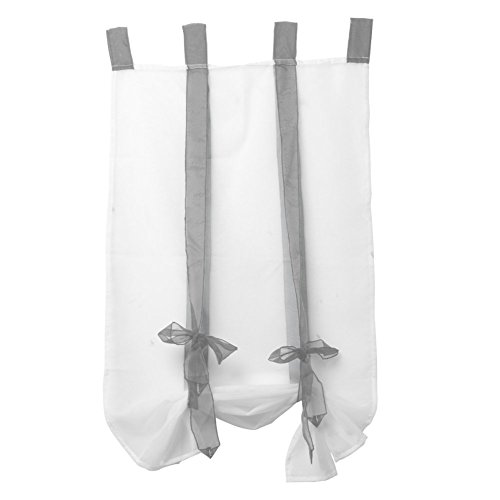 Écran blanc avec ruban gris