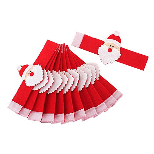 - 12pcs ceinture de serviette de table bonhomme...