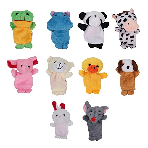 - 10pcs jouet de marionnettes à doigt animaux d...