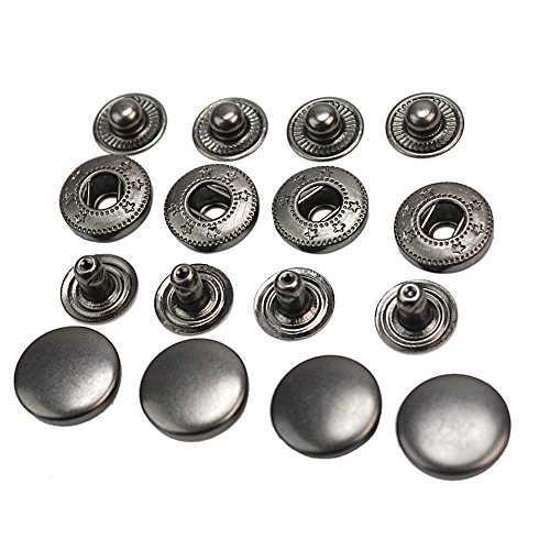 50Pcs 13mm Boutons-Pression Ronde Attaches Bout...