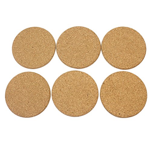 6x Sous-Verre Anti-Slip Dessous Verre Liège Tap...