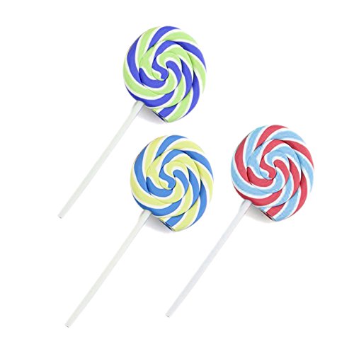 3 x Gommes pour crayon en forme de bonbons scol...