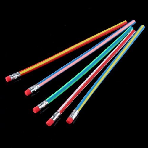 Lot de 5 Crayon à Papier Flexible Pliable Soupl...