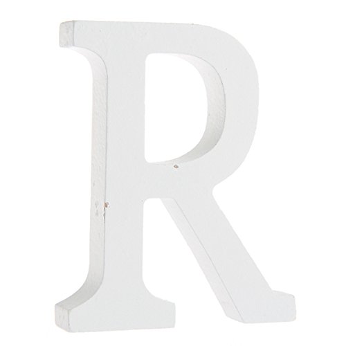 Lettre R Alphabet Blanc Bois Déco Mariage Anniv...